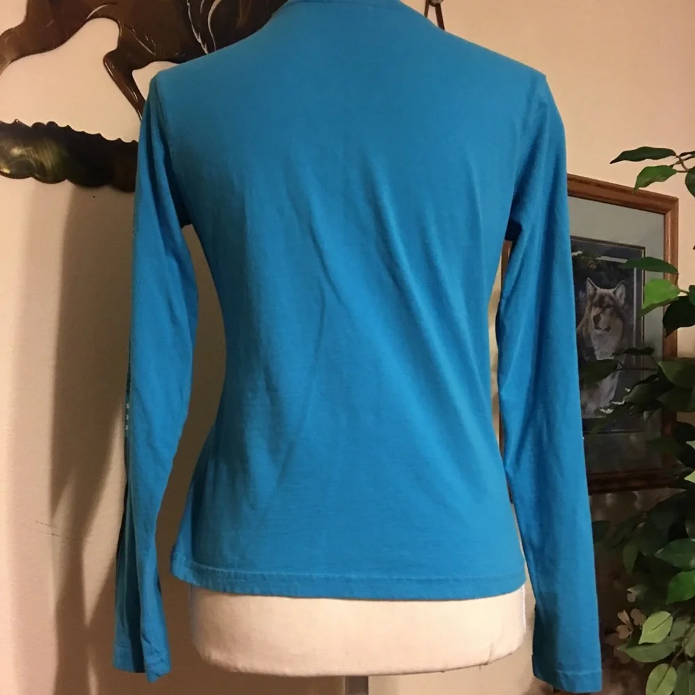 Unionbay blue long sleeve casual ladies top